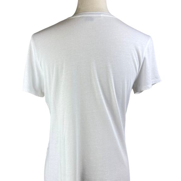 Vince Tie Dye Gray White Short Sleeve Layering Lightweight Edgy T-Shirt - Picture 5 of 9